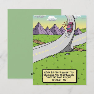 Grappige Ierse Zegen St. Patrick Kaart