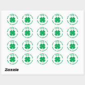 Grappige Ierse zwangere moederschap Ronde Sticker (Vel)