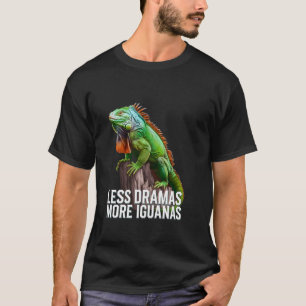Grappige Iguana-fans Minder Drama Meer Iguana's El T-shirt