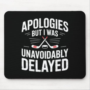 Grappige IJs Hockey Excuus Grap Mannen Vrouwen Muismat