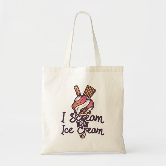 Grappige ijs spreuk tote bag (Voorkant)