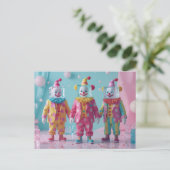 Grappige ijsblok clowns  briefkaart (Staand voorkant)