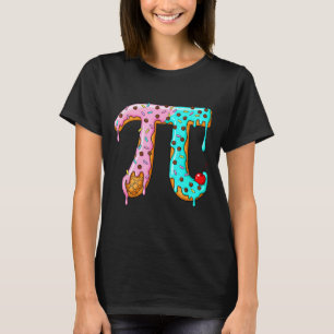 Grappige ijsdag wiskunde dessert liefhebbers manne t-shirt