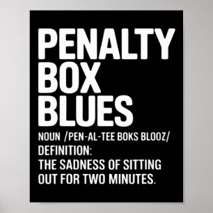 Grappige IJshockey Definitie IJshockey Strafbank Poster
