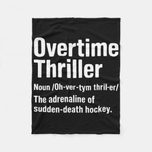 Grappige IJshockey Definitie IJshockey Verlenging Fleece Deken