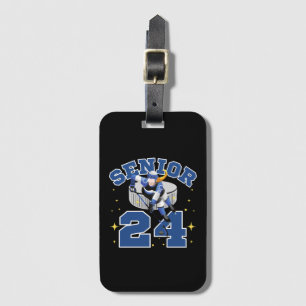 Grappige IJshockey Senior 2024 Bagagelabel