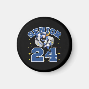 Grappige ijshockey senior 2024 magneet