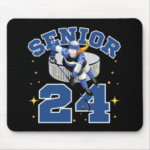 Grappige IJshockey Senior 2024 Muismat
