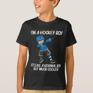 Grappige ijshockey voor jongens kids veld rink ndy t-shirt