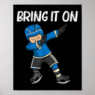 Grappige ijshockey voor mannen vrouwen veld baan N Poster