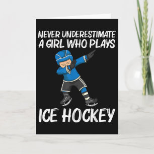 Grappige ijshockey voor meisjes kinderen veld rink kaart