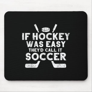 Grappige ijshockeyspeler doelman sportcadeau manne muismat