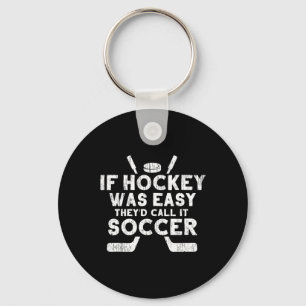 Grappige ijshockeyspeler doelman sportcadeau manne sleutelhanger