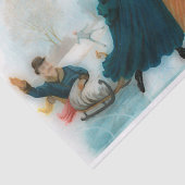 grappige ijsschaatsen tissuepapier (Detail)