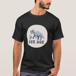 Grappige ijstijd en dinosaurussen t-shirt