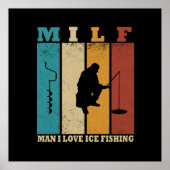 grappige ijsvisserij poster (Voorkant)