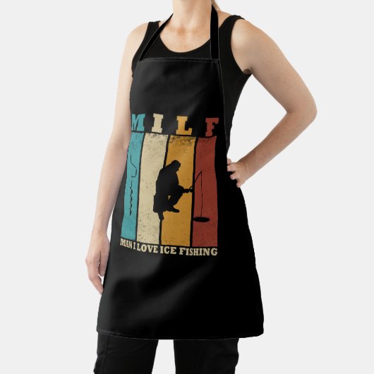 grappige ijsvisserij schort (Insitu)