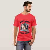 Grappige "Ik ben technische ondersteuning" IT kat T-shirt (Voorkant volledig)