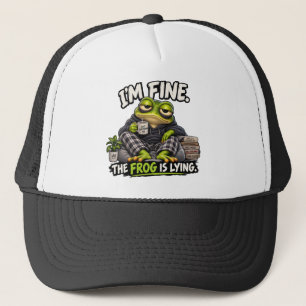 Grappige "Ik Ga Prima, De Kikker Loopt Te Lieg" Ki Trucker Pet