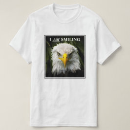 Grappige Ik Glimlach Chagrijnige Adelaar Foto T-shirt