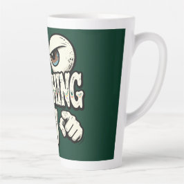 Grappige "IK HOU JE IN DE GATEN" Retro Ogen Koffie Latte Mok