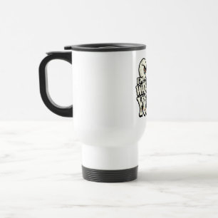 Grappige "IK HOU JE IN DE GATEN" Retro Ogen Koffie Reisbeker
