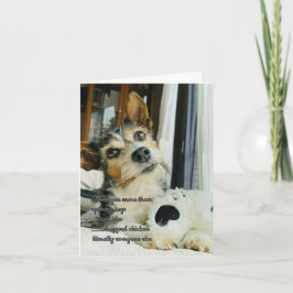 Grappige 'Ik hou van jou' van de hond kaart