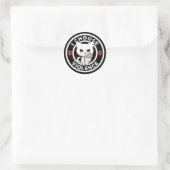 Grappige 'Ik Kies Geweld' Kat Sticker (Tas)