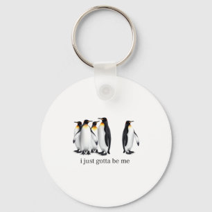 Grappige Ik Moet Mijzelf Zijn Pinguïn Quote Spheni Sleutelhanger