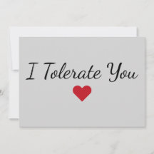 Grappige “Ik Verdraag Je” Liefde Humor Valentijnsd