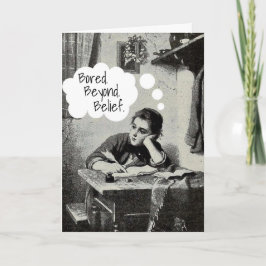 Grappige illustratie Ik mis je Kaart