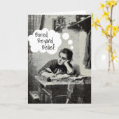 Grappige illustratie Ik mis je Kaart (Gele Bloem)