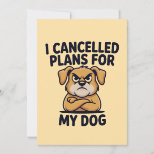 Grappige Illustratie van Hond Liefhebber Citaat Feestdagenkaart