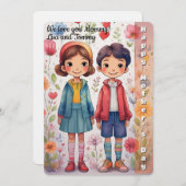 Grappige illustratie van Moederdag voor kinderen (Voorkant / Achterkant)