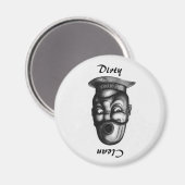 Grappige  Illustratie Vuile/Schone Vaatwasser Magneet (Voorkant / Achterkant)