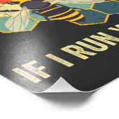 Grappige imker bijenhoningraat bijenteelt foto afdruk (Hoek)