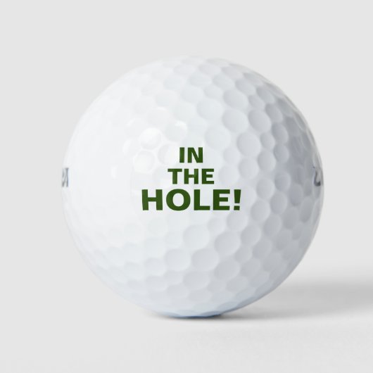 Grappige In De Hole Quote Golfballen (Voorkant)