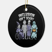 Grappige inclusie is geen enge leraar Halloween 20 Keramisch Ornament (Links)