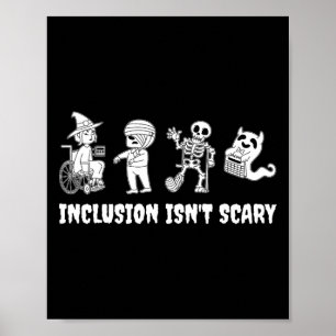 Grappige inclusie is geen enge leraar Halloween 20 Poster