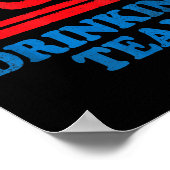 Grappige Independence Day-kleding USA Drankteam Poster (Hoek)