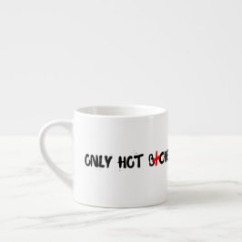 Grappige influencer citaat voor huisdecoratie espresso kop