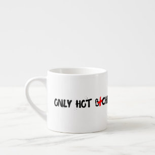 Grappige influencer citaat voor huisdecoratie espresso kop