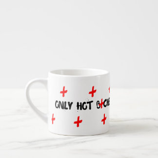 Grappige influencer citaat voor huisdecoratie espresso kop