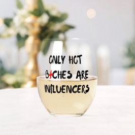 Grappige Influencer Citaat Wijn Glas Huis Decorati