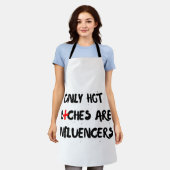 Grappige influencer quote schort voor thuisdecorat (Gedragen)