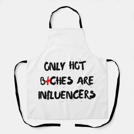 Grappige influencer quote schort voor thuisdecorat (Voorkant)