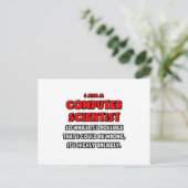 Grappige informaticus.. Zeer onwaarschijnlijk Briefkaart (Staand voorkant)