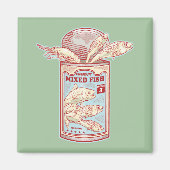 Grappige ingeblikte vis magneet (Voorkant)