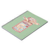 Grappige ingeblikte vis notitieboek (Linkerzijde)