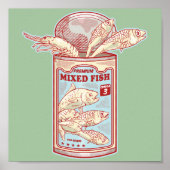 Grappige ingeblikte vis poster (Voorkant)